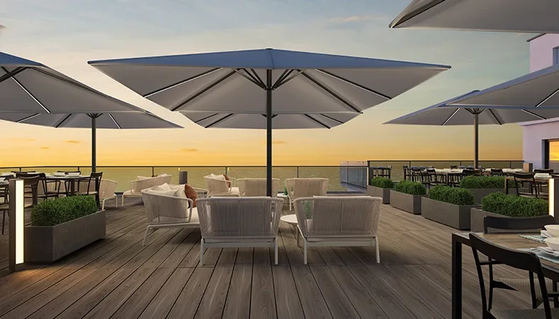 Marktschirme für Gastronomie und Außenbereiche