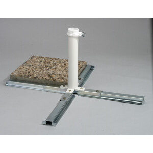 Base for plates for poles Ã˜ 26-50 mm