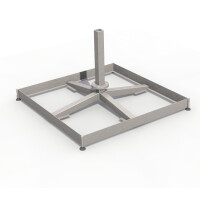 Plattenständer Prostor 80 x 80 mit Alu-Abdeckung für P6 und P7