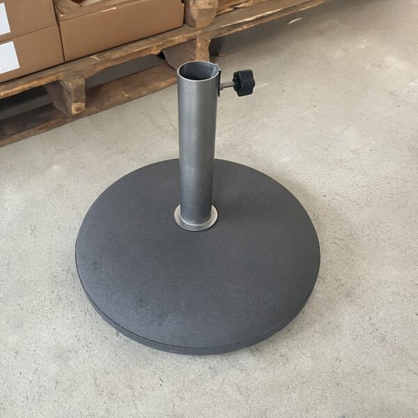 Concrete base 40 kg round light-grey