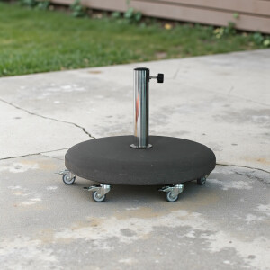 Concrete base 40 kg round light-grey