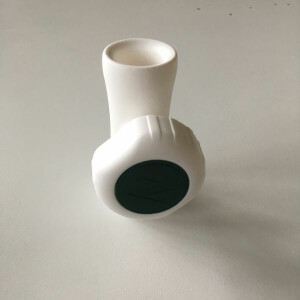 clamp 25mm white with turning knob