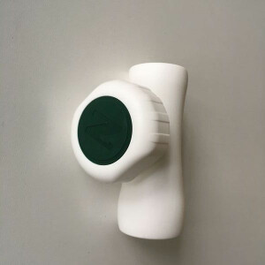 clamp 25mm white with turning knob