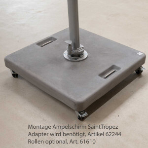 Concrete base 125 kg for cantilever umbrellas charcoal