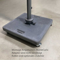 Concrete base 125 kg for cantilever umbrellas charcoal