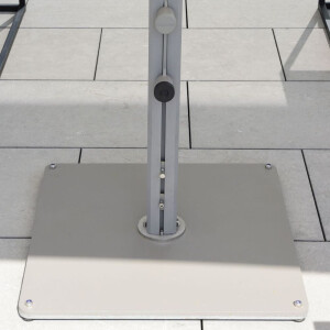 Prostor P8 Parasol 400×400 cm | Zangenberg Select 400x400 grey no LED white sand