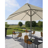 Prostor P8 Parasol 400×400 cm | Zangenberg Select 400x400 grey no LED white sand