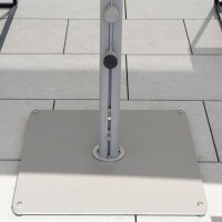 Prostor P8 Parasol 400×400 cm | Zangenberg Select 400x400 grey no LED white sand