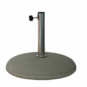 Concrete base 30kg round lightgrey for poles 25-44mm grey