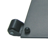 Roles zink plated silver for steel base 2 roles for tilt & roll dark grey