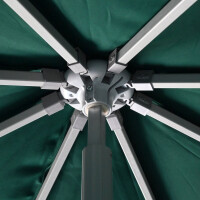 Ausstellungsschirm 300x500 weiß ohne Volant nickelgrau