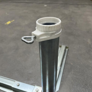 Base for plates for poles Ã˜ 26-50 mm