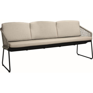 Stern sled bench Odea 3-seater wickerwork –...