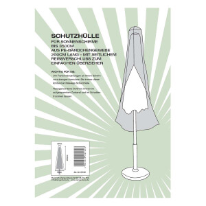 Protective cover PE umbrellas max 350cm