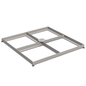 Plattenständer Prostor 100x100 mit Alu-Abdeckung für P6 und P7