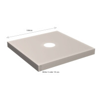 Plattenständer Prostor 100x100 mit Alu-Abdeckung für P6 und P7