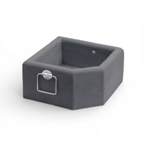 Concrete pot with handles