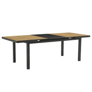 Sungörl Cortina Extendable Table 180–240 cm, Teak / Aluminium anthracite