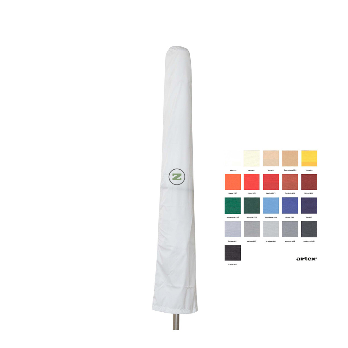 Schutzhülle L 230 cm Polyester Schwarz mit Handstab