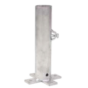 Flansch für Plattenständer Art. 69724 – Stahl feuerverzinkt | Ø 50–70 mm