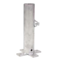 Flansch für Plattenständer Art. 69724 – Stahl feuerverzinkt | Ø 50–70 mm