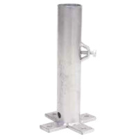 Flansch für Plattenständer Art. 69724 – Stahl feuerverzinkt | Ø 50–70 mm