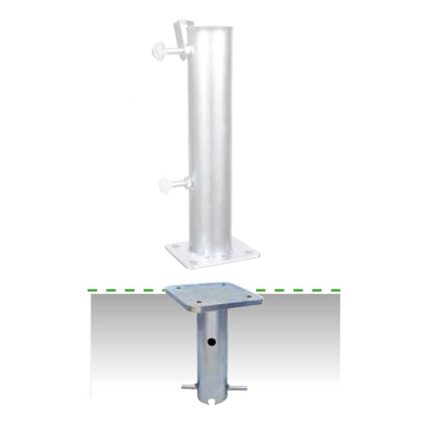 Bodenhülse Scolaro für Rohre Ø 45 -55 - 65 mm