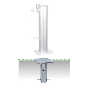 Bodenhülse Scolaro für Rohre Ø 45 -55 - 65 mm