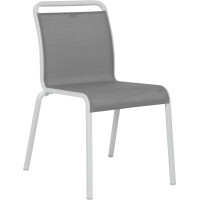 Gestell weiß / Bezug silber