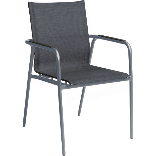 graphit - Bezug silbergrau - Armlehne anthrazit