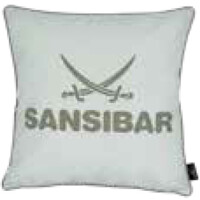 Taupe Weiß gestreift